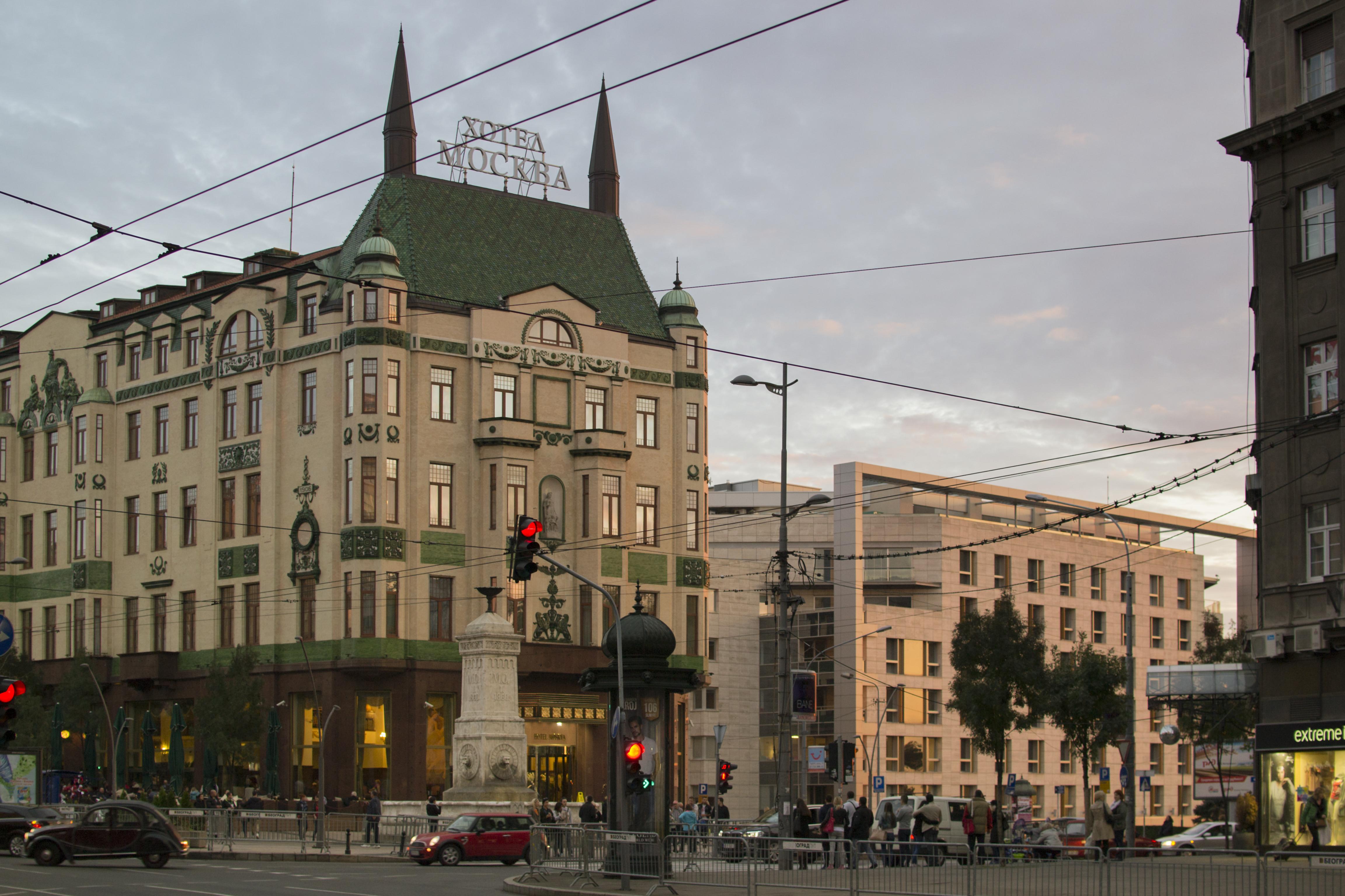 Hotel Moskva Belgrad Exteriör bild